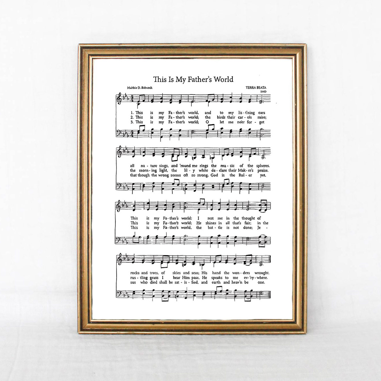 This is My Father’s World Hymn Print