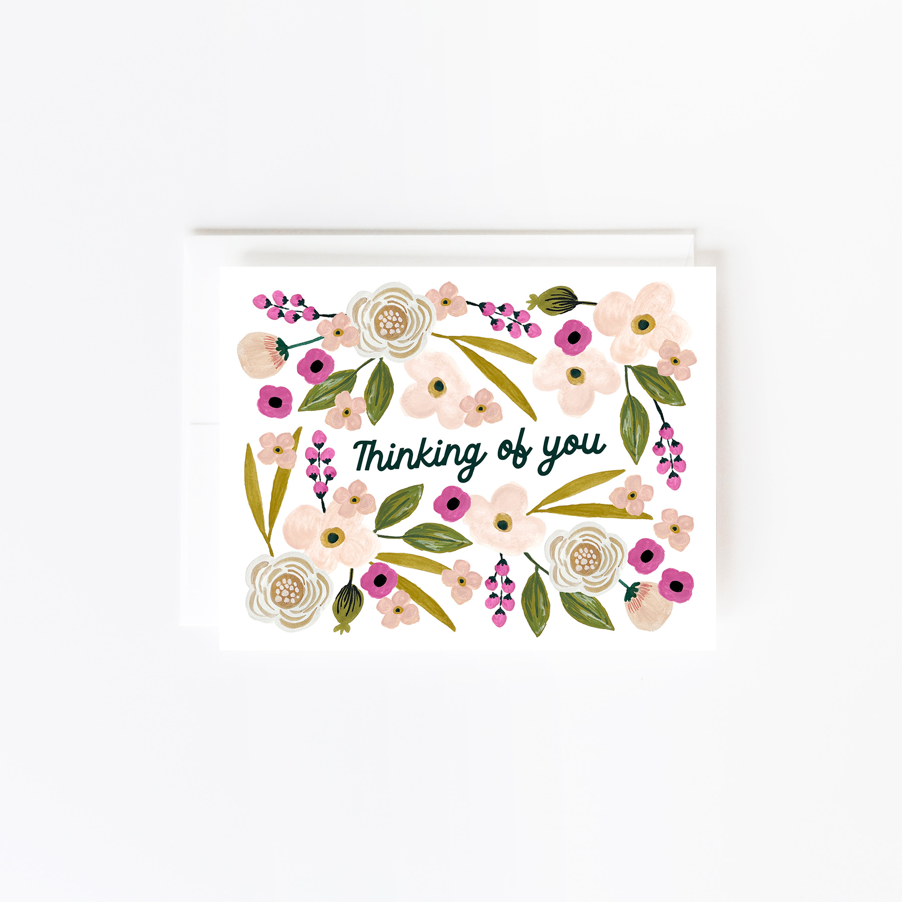 ‘Thinking Of You’ Floral Greeting Card