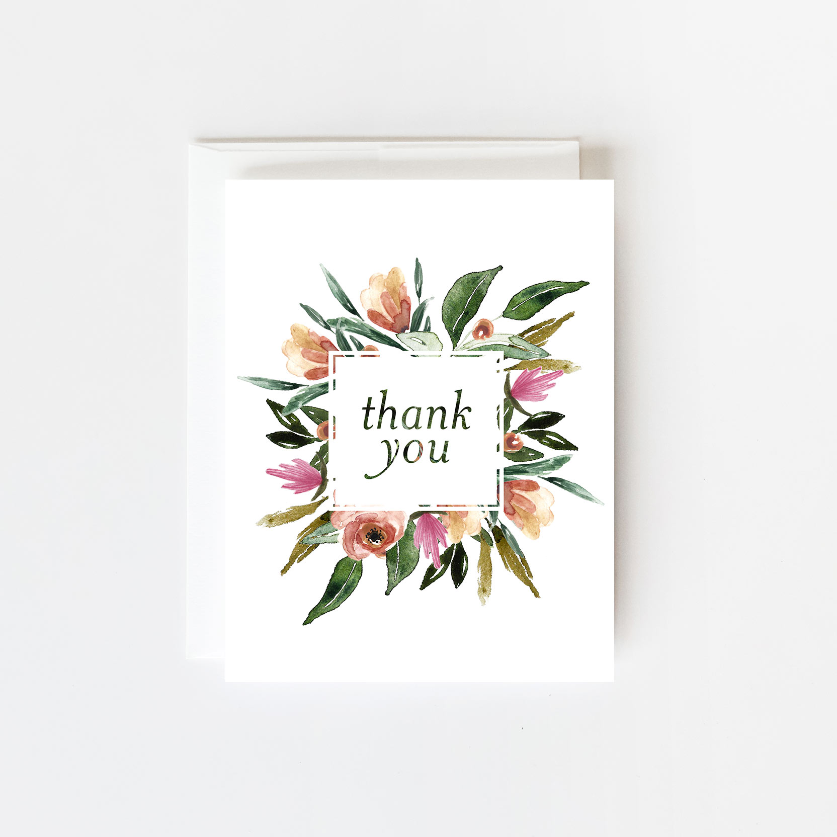 Thank You Bouquet Greeting Cards